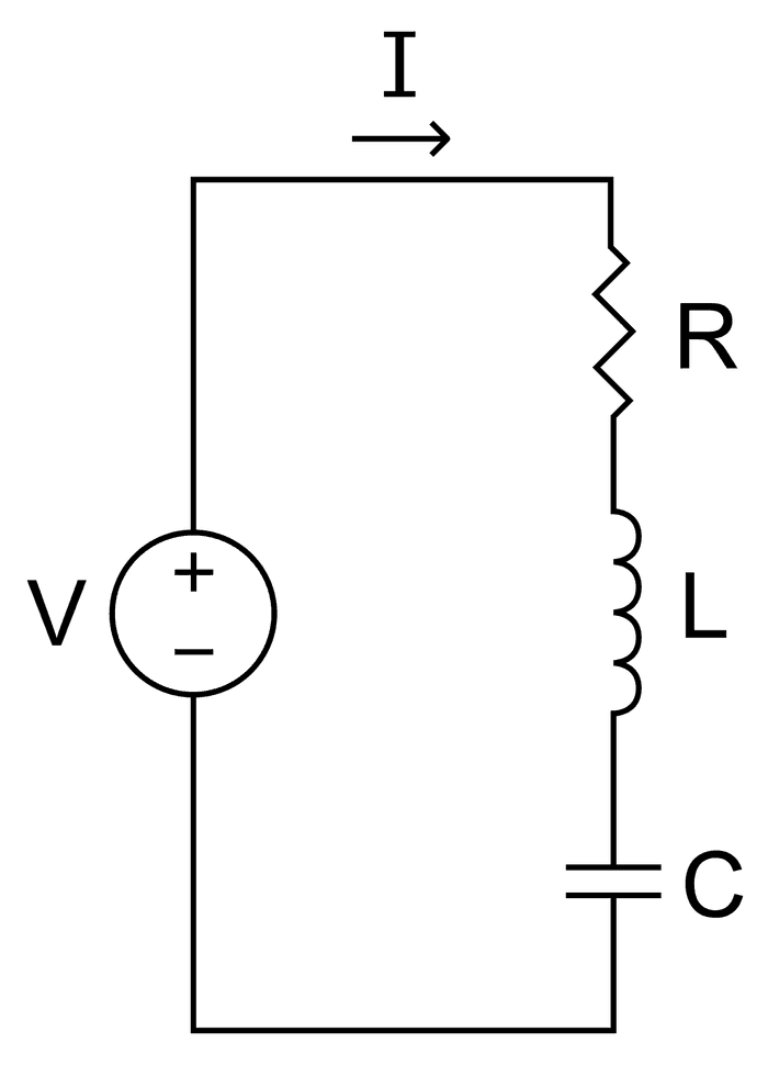 A simple LCR circuit (သရုပ်ဖော်ပုံ), by V4711